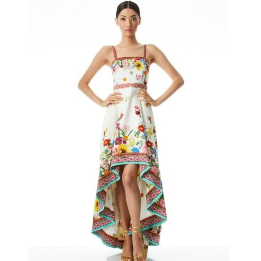 Alice + Olivia Florence High Low Gown - Picture 4 of 13